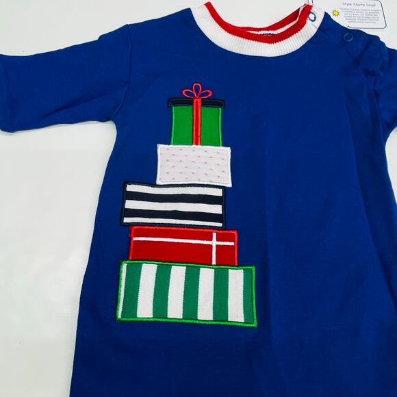 NWT Florence Eiseman 6M Knit Longall with Stacked Presents - Picture 5 of 6